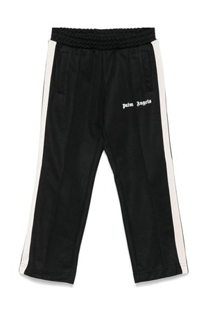 Pantaloni sportivi misto cotone nero PALM ANGELS KIDS | PBCJ002C99FAB0031003